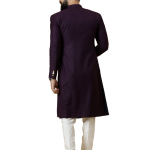 Classic Dark Purple Achkan for Men | Elegant Ethnic Wear | Jaipurio